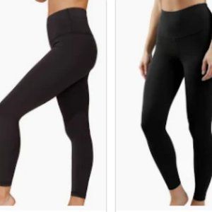 NWT Black Hi Rise Elastic Free Waistband Athletic Leggings